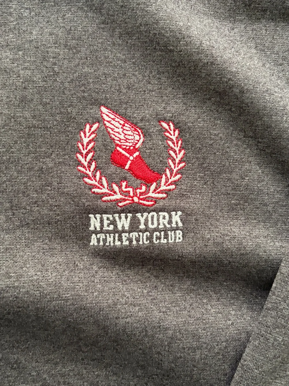 New York Athletic Club NYAC Under Armour Gray Heather Quarter-Zip Pullover